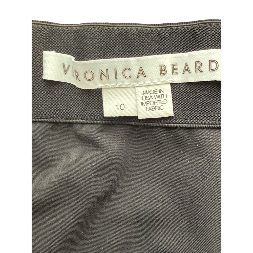 Veronica Beard Stretch Ankle Pants – Size‎ 10 Black Business Casual Vacay Shower - Picture 5 of 8